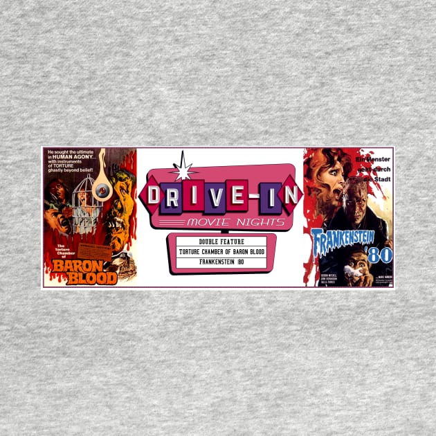 Drive-In Double Feature - Baron Blood & Frankenstein 1980 by Starbase79